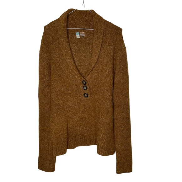 sahalie Sweaters - Sahalie Woobly Brown Pullover Sweater Wool Blend Size Large